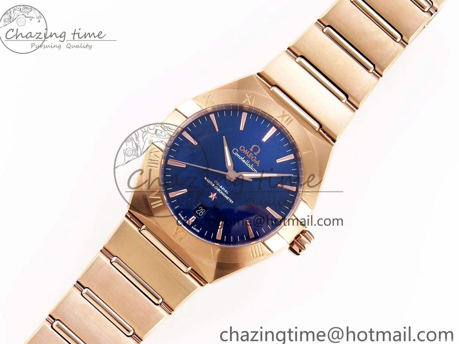 0327 Constellation 39mm RG ASWF 1:1 Best Edition Blue Dial on RG Bracelet A Practical 7778